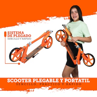 Foto 3 | Scooter Plegable Guevara Sports Naranja