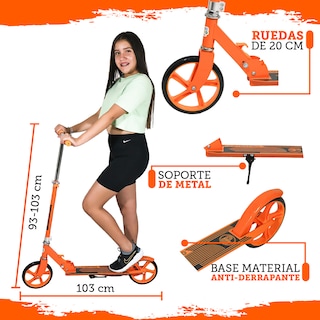 Foto 5 | Scooter Plegable Guevara Sports Naranja