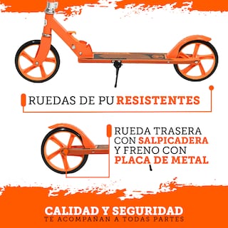 Foto 6 | Scooter Plegable Guevara Sports Naranja