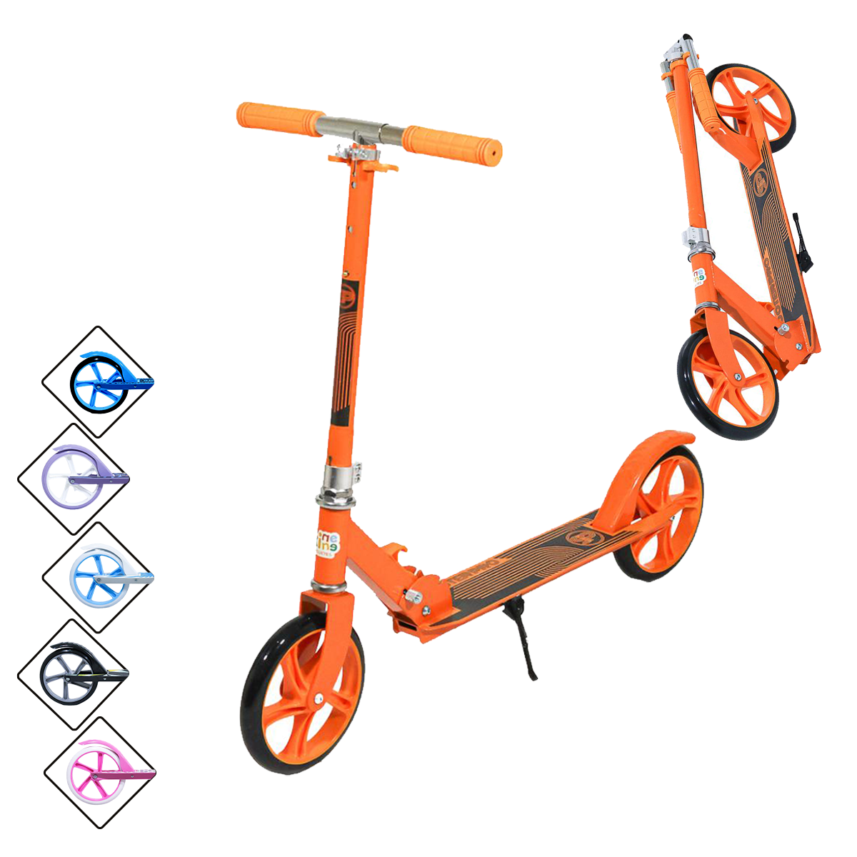 Foto 9 pulgar | Scooter Plegable Guevara Sports Naranja