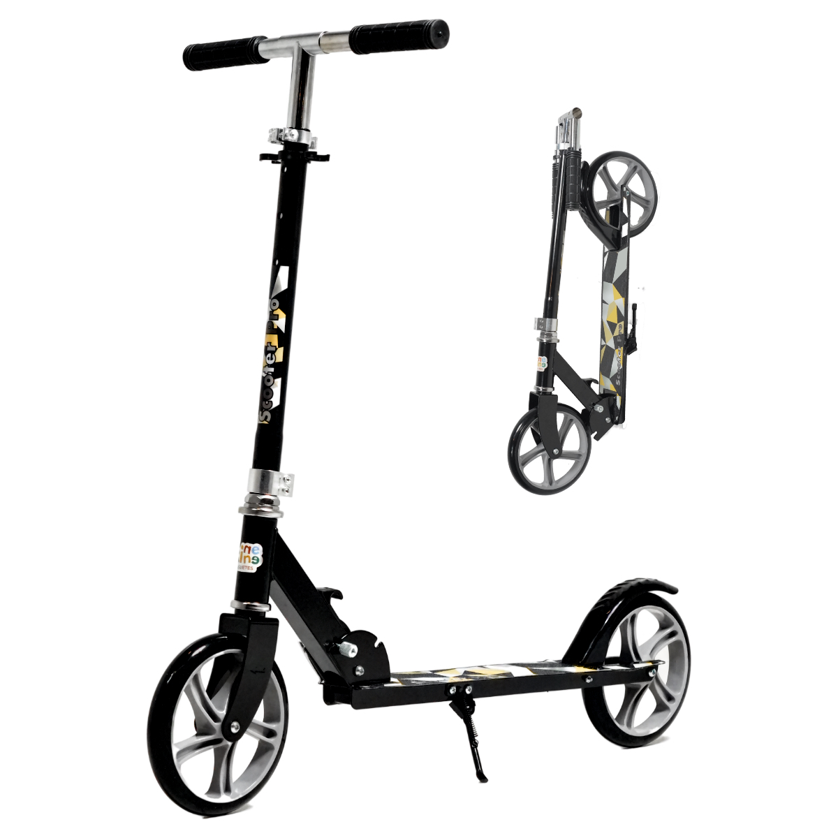 Foto 2 pulgar | Scooter Plegable Guevara Sports Negro Portátil y Manubrio Ajustable