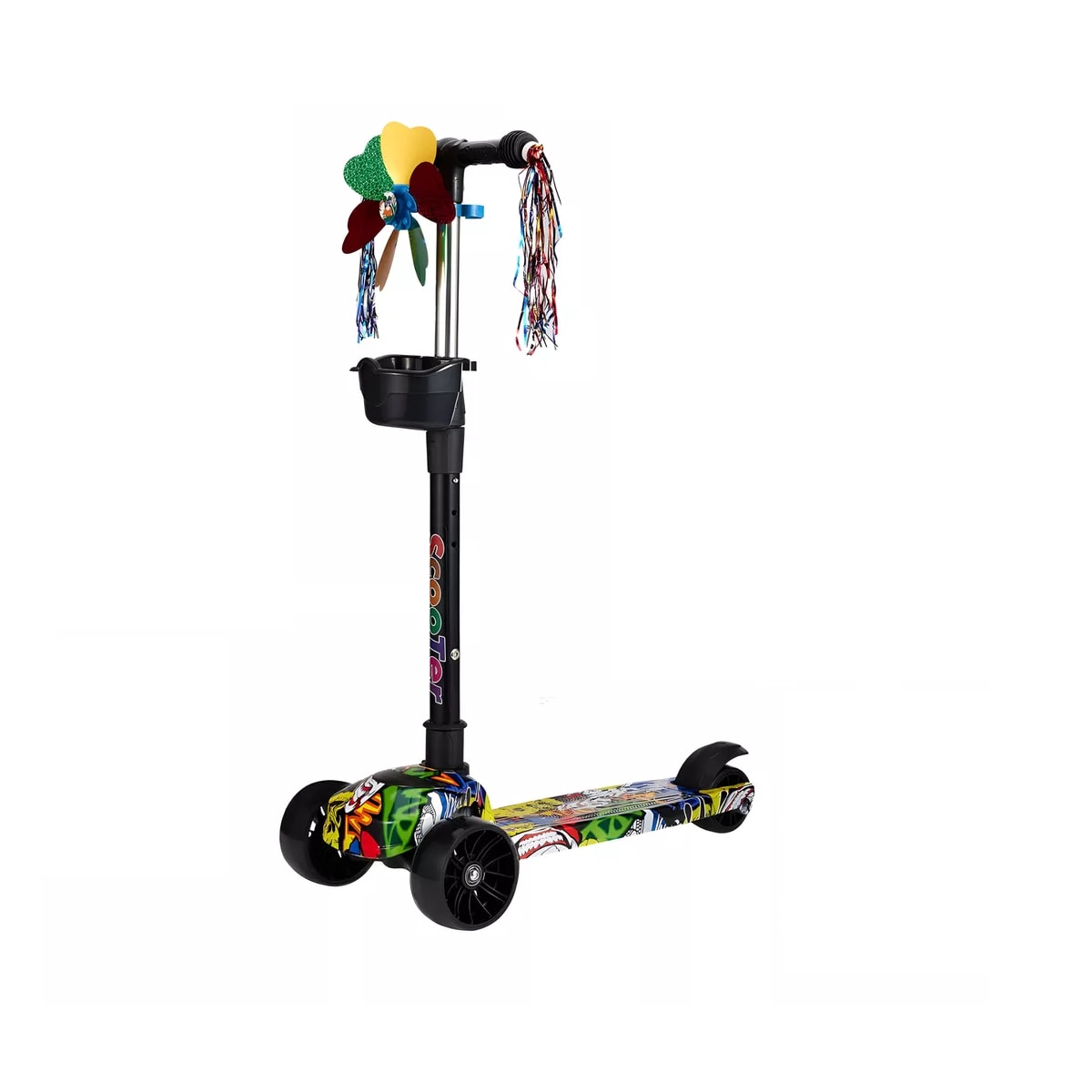 Monopatín De Pie Scooter Desmontable Estables Eo Safe Imports Esi-10316 Negro $1,059