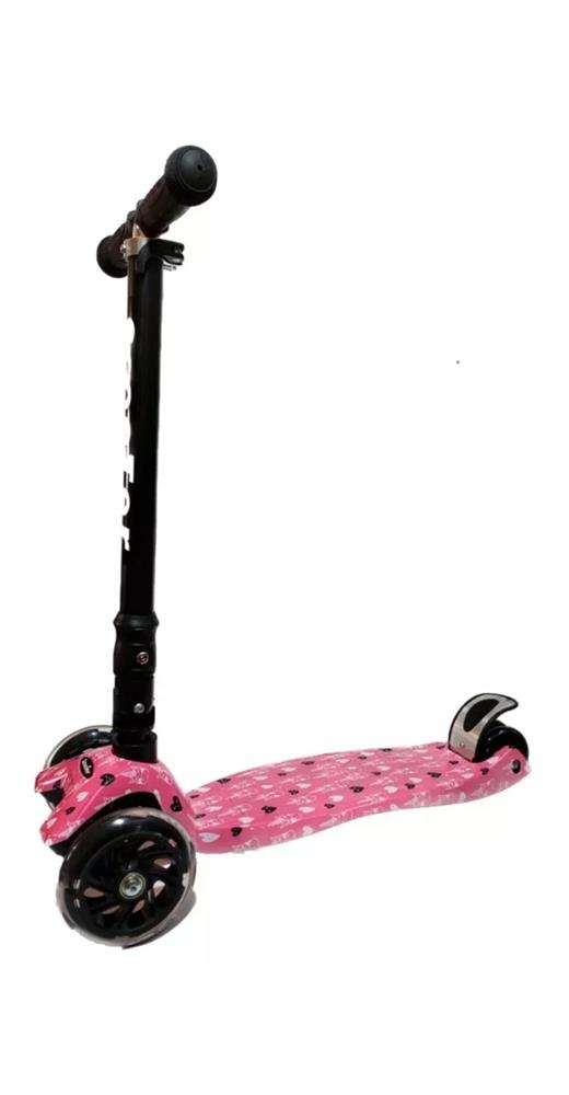 Foto 2 pulgar | Scooter Infancia Feliz Rosa con Luz Led