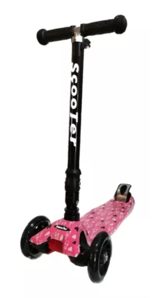 Foto 3 pulgar | Scooter Infancia Feliz Rosa con Luz Led