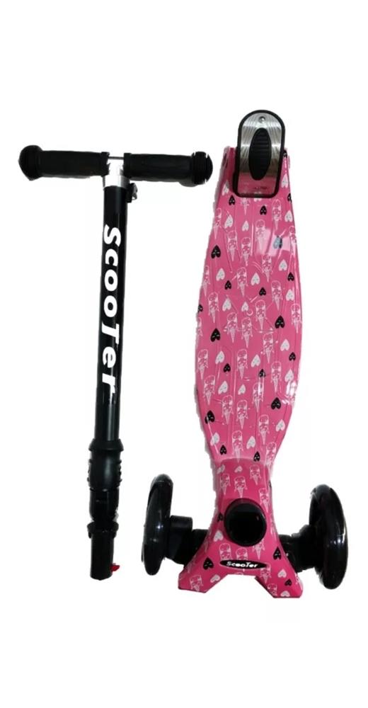 Foto 6 pulgar | Scooter Infancia Feliz Rosa con Luz Led