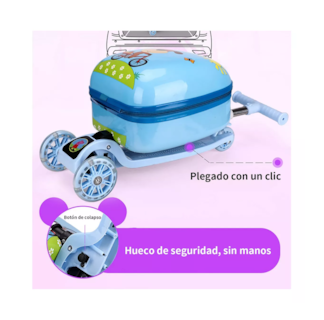 Foto 2 | Scooter Plegable para Niños con Mochila Frontal Azul