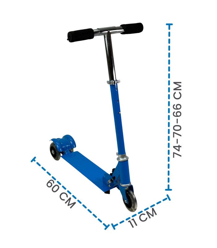 Foto 5 pulgar | Scooter Infantil Tres Llantas Metálico Azul
