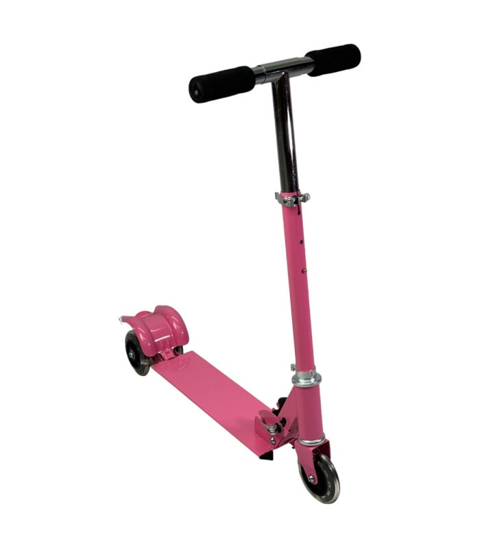 Scooter Infantil Tres Llantas Metálico Rosa $490