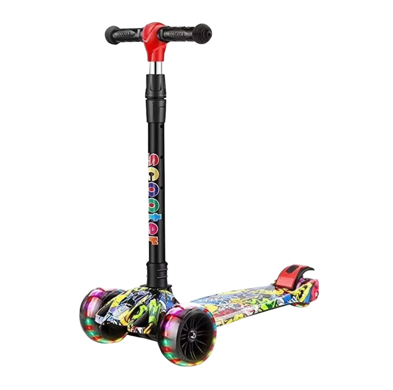 Scooter Lab.G Multicolor con Luz Led y Altura Ajustable Plegable para Niño