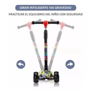 Foto 3 | Scooter Lab.G Multicolor con Luz Led y Altura Ajustable Plegable para Niño