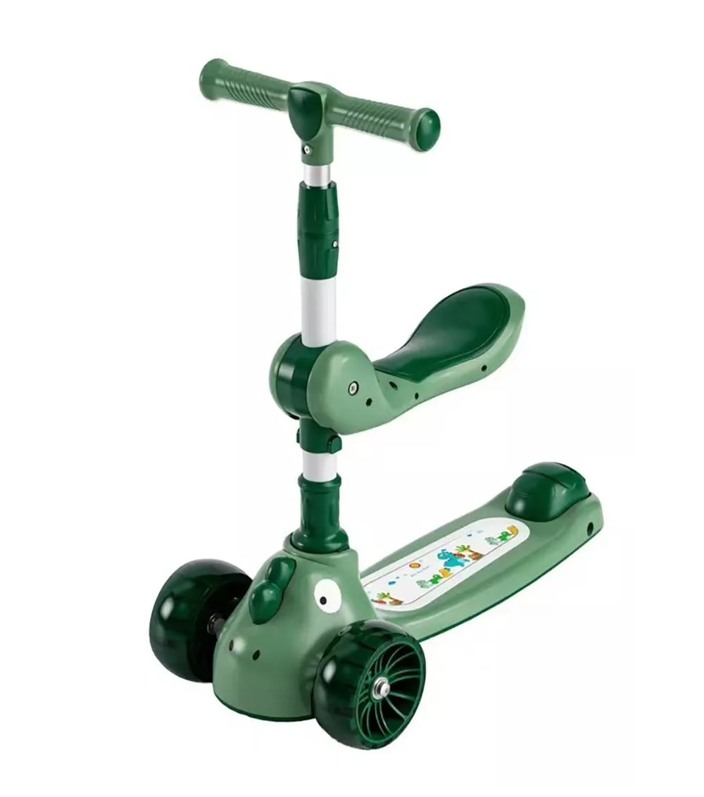 Patin Diablo Scooter De Pie Luces Musica Para Niños, Verde $1,289