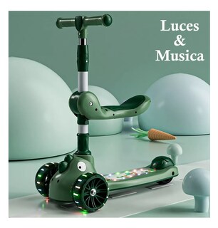 Foto 2 | Patin Diablo Scooter De Pie Luces Musica Para Niños, Verde