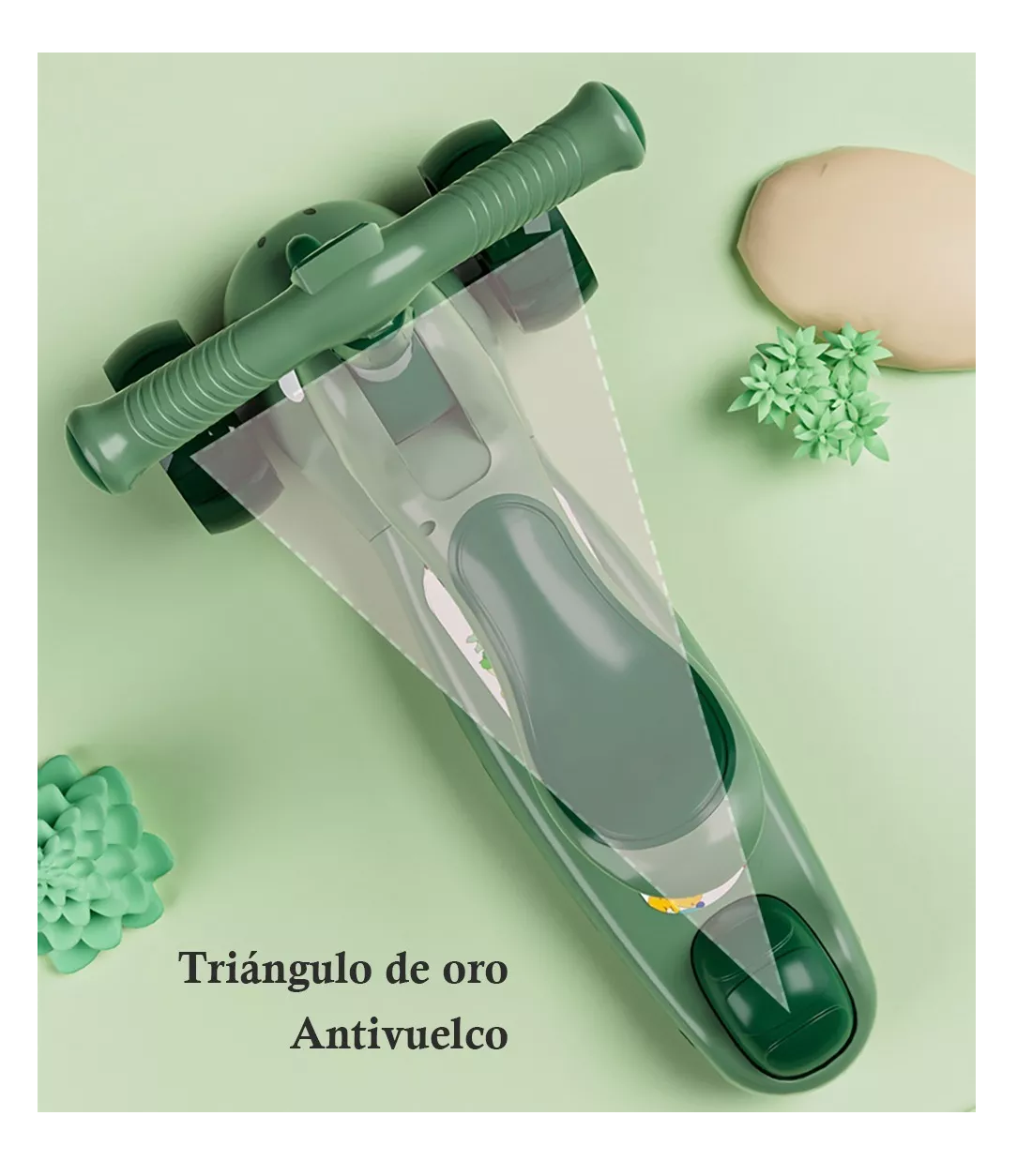 Foto 5 pulgar | Patin Diablo Scooter De Pie Luces Musica Para Niños, Verde