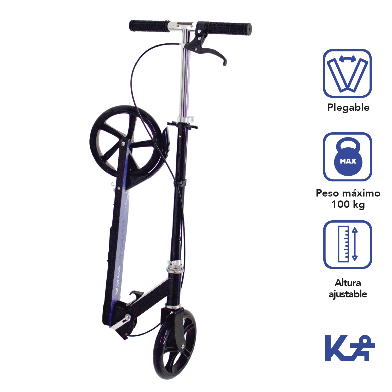 Foto 4 pulgar | Scooter KingSports Negro Ajustable