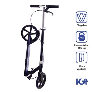 Foto 3 | Scooter KingSports Negro Ajustable
