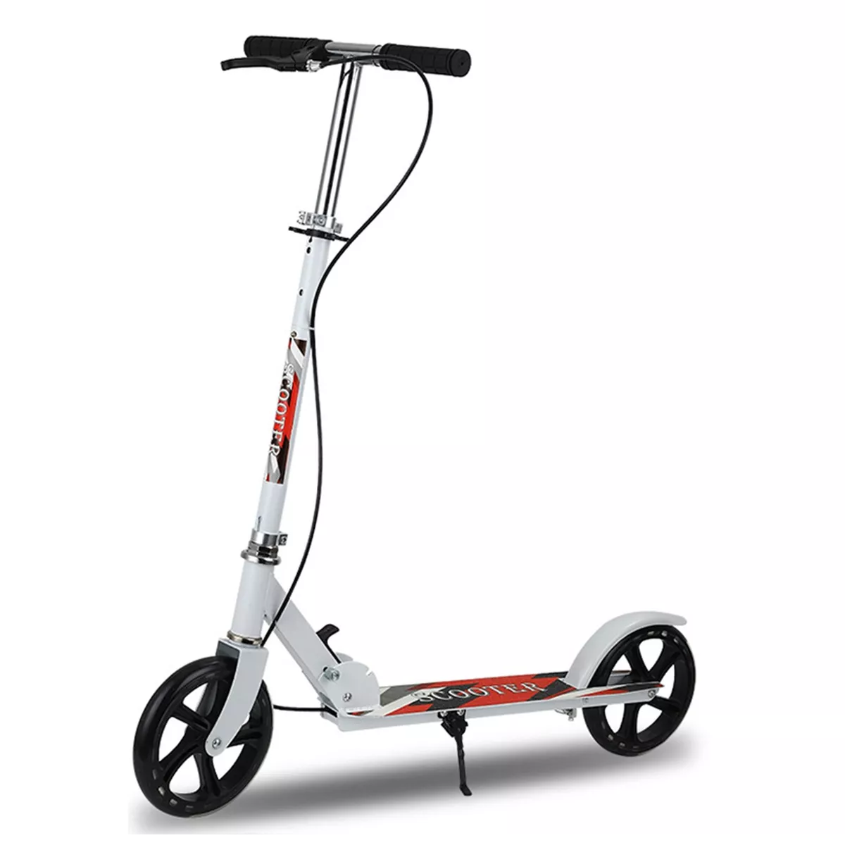 Scooter Patín Del Diablo Ajustable Plegable Jóvenes Adultos Eo Safe Imports Esi-14521 Blanco