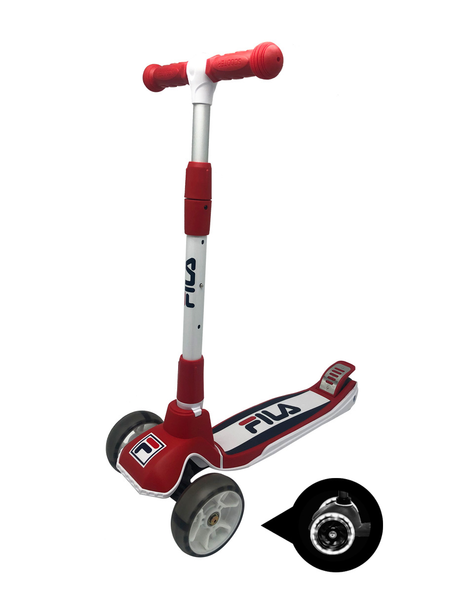 Scooter Infantil Fila Skates Rojo con Llantas Led