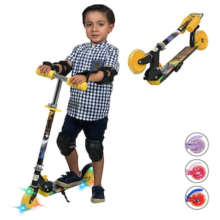 Foto 5 | Scooter Guevara Sports Infantil Plegable y Ajustable con 2 Ruedas y Luz Led