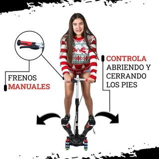 Foto 3 | Scooter de Pie Guevara Sports Negro con Luz Led