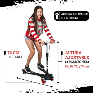 Foto 6 | Scooter de Pie Guevara Sports Negro con Luz Led