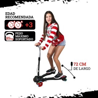 Foto 7 | Scooter de Pie Guevara Sports Negro con Luz Led