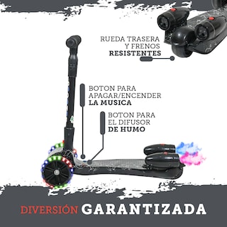 Foto 6 | Scooter Plegable Guevara Sports Negro Portátil