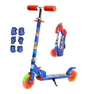 Foto 1 | Scooter Guevara Sports Infantil Azul Plegable y Ajustable con 2 Ruedas y Luz Led