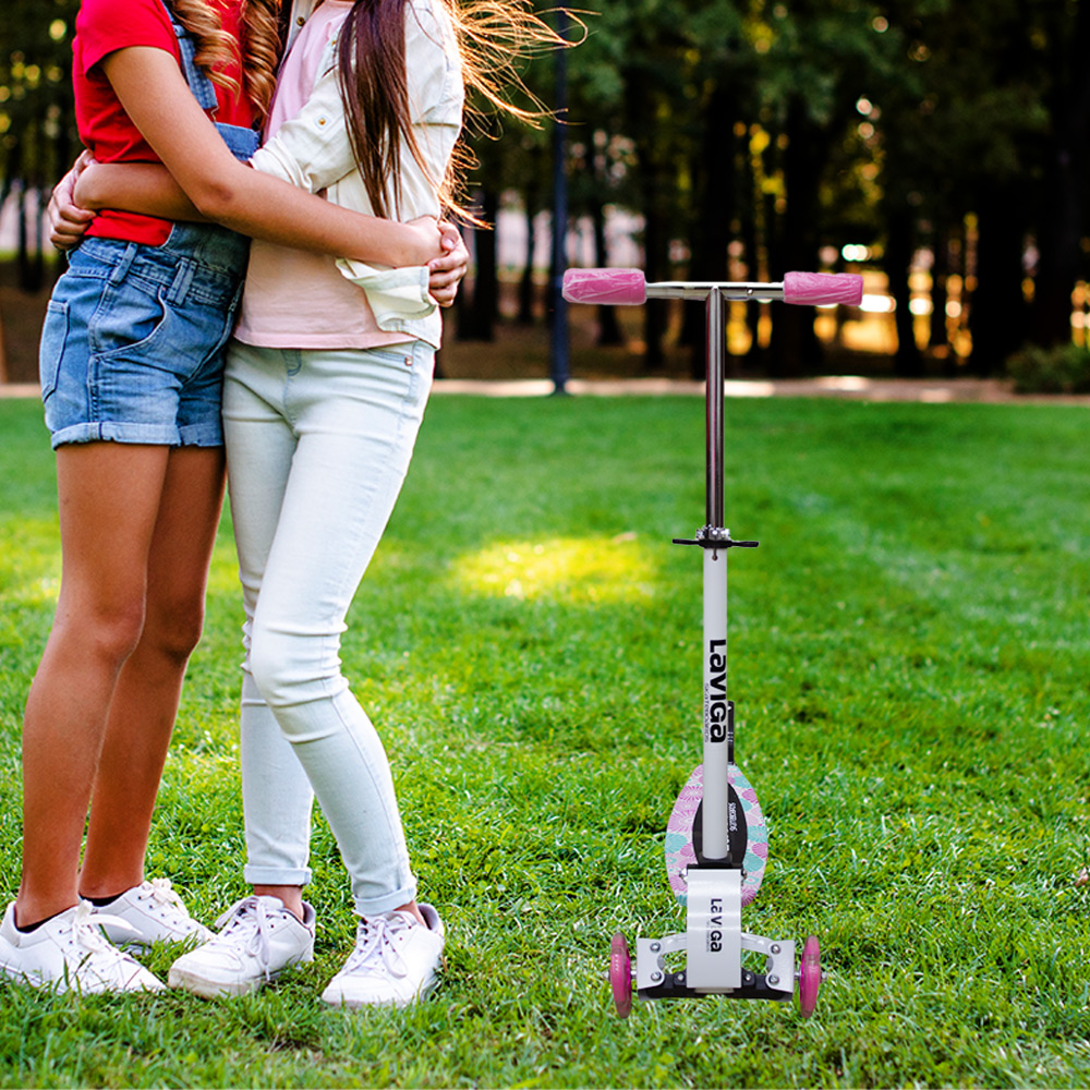 Foto 6 | Scooter Patín Para Niños Con Luz Led Diseño Floral Color Rosa