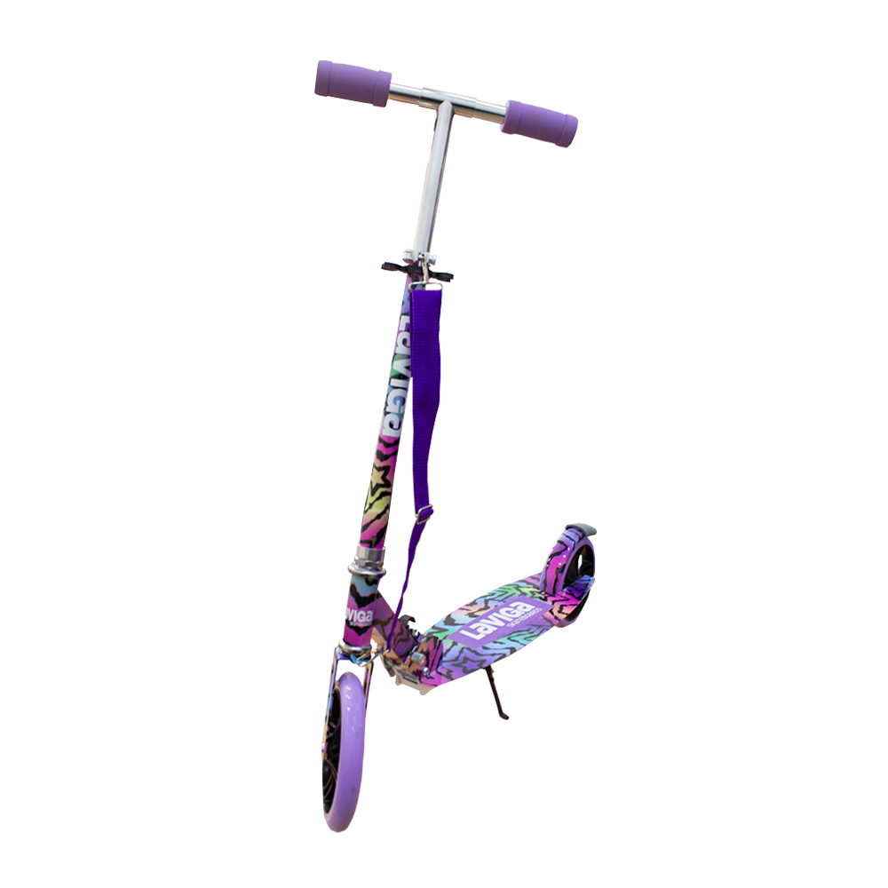 Scooter Plegable Patín Juvenil Diseño Estrellas Tie Dye