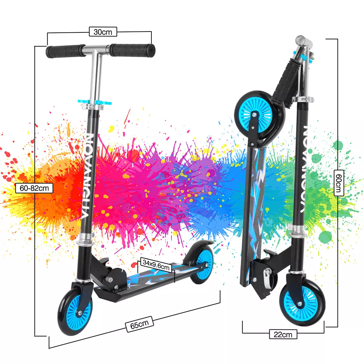Foto 4 pulgar | Scooter Para Niños 2 Llantas Plegables Ligero Altura Adjustable Eo Safe Imports Esi-17393 Azul