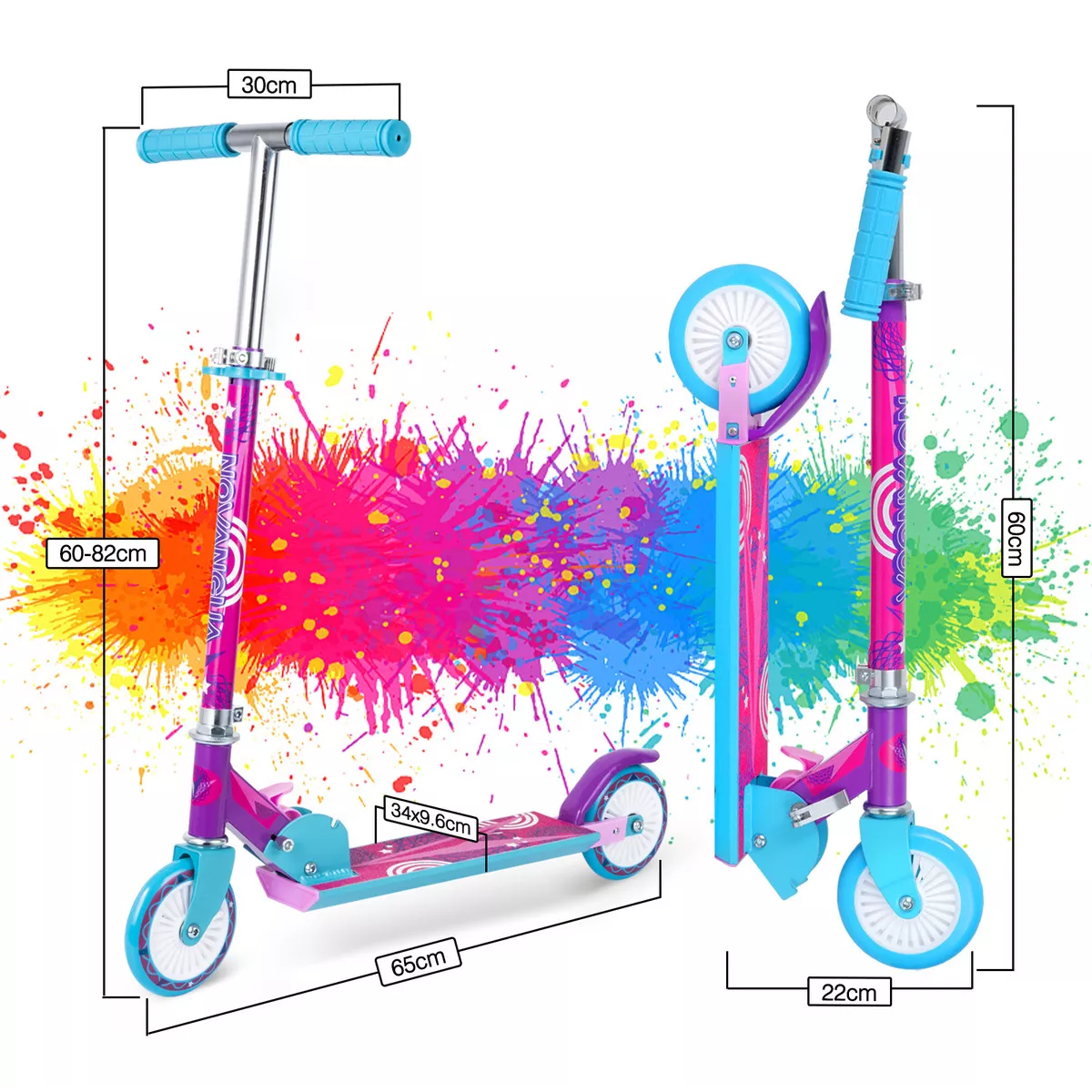 Foto 4 pulgar | Scooter Para Niños 2 Llantas Plegables Ligero Altura Adjustable Eo Safe Imports Esi-17395 Multicolor