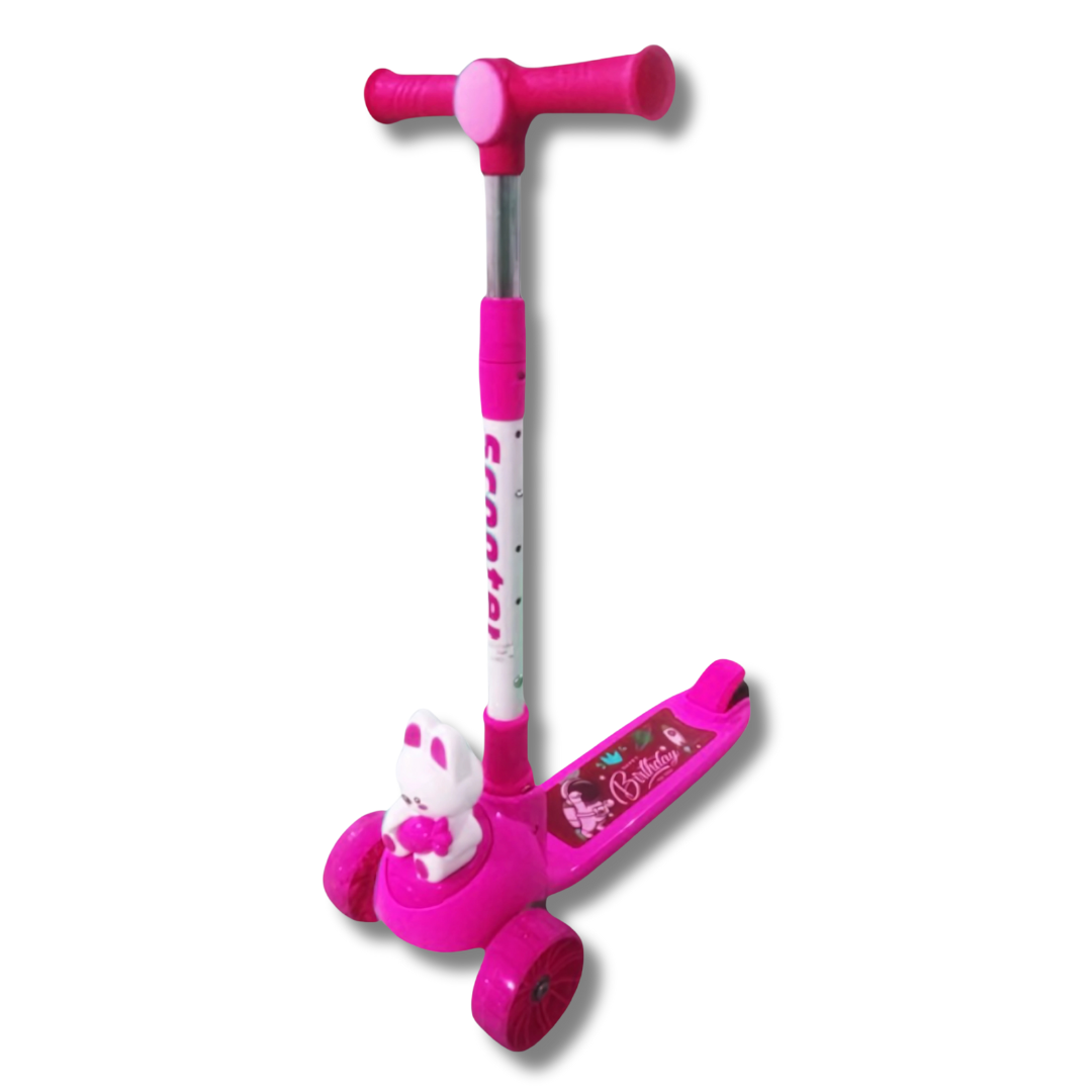 Scooter Patín del Diablo Plegable y Ajustable Rosa