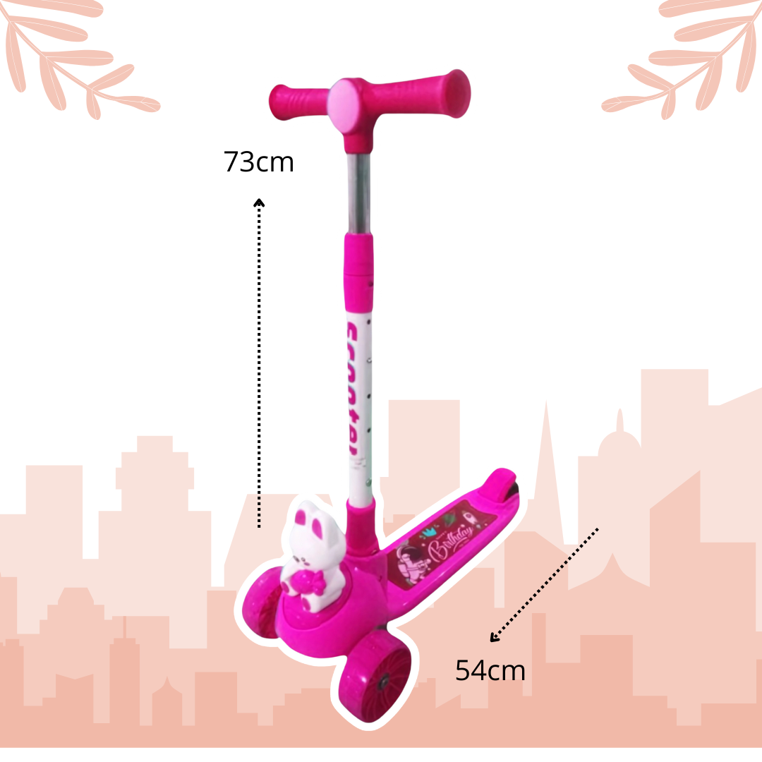 Foto 4 pulgar | Scooter Patín del Diablo Plegable y Ajustable Rosa