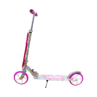 Foto 2 | Scooter Patín Juvenil Diseño Flores Con Casco Y Protecciones Color Rosa