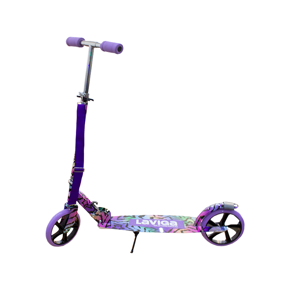 Foto 2 | Scooter Patín Juvenil Diseño Estrellas Tie Dye Con Casco Y Protecciones Color Rosa