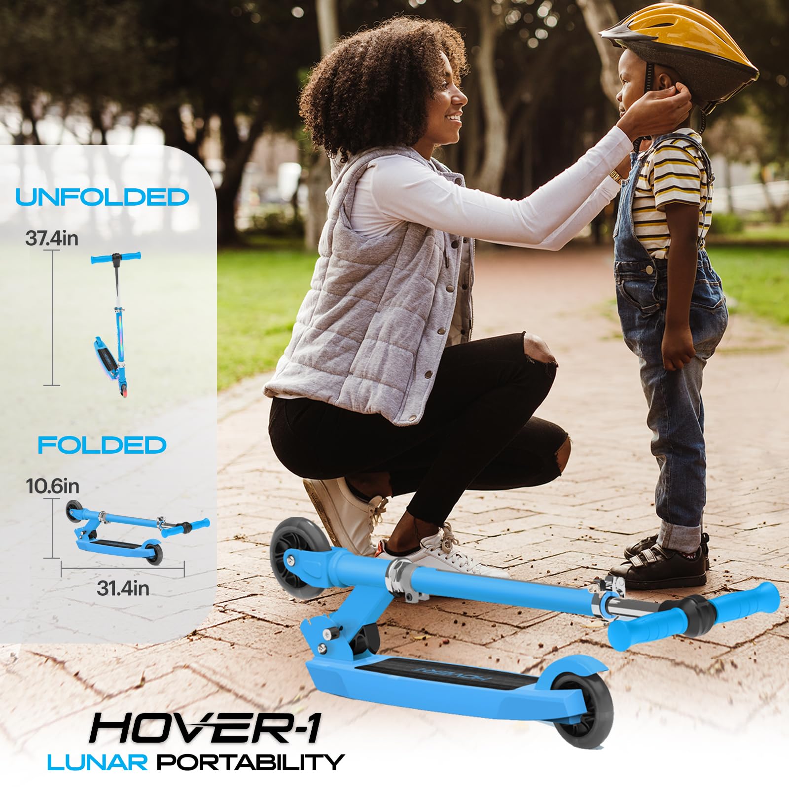 Foto 6 pulgar | Kick Scooter Hover-1 Lunar Kids Con Ruedas Con Iluminación Led - Venta Internacional.