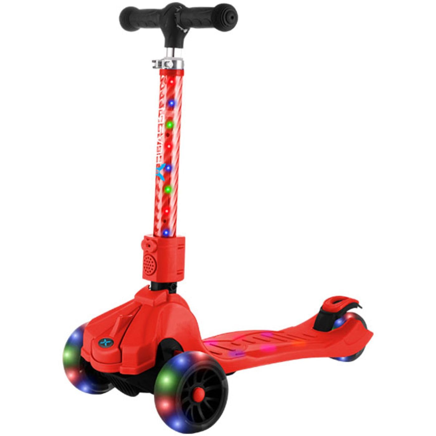 Patinete Plegable Hover-1 Ziggy Para Niños Mayores De 5 Años, Color Rojo - Venta Internacional.