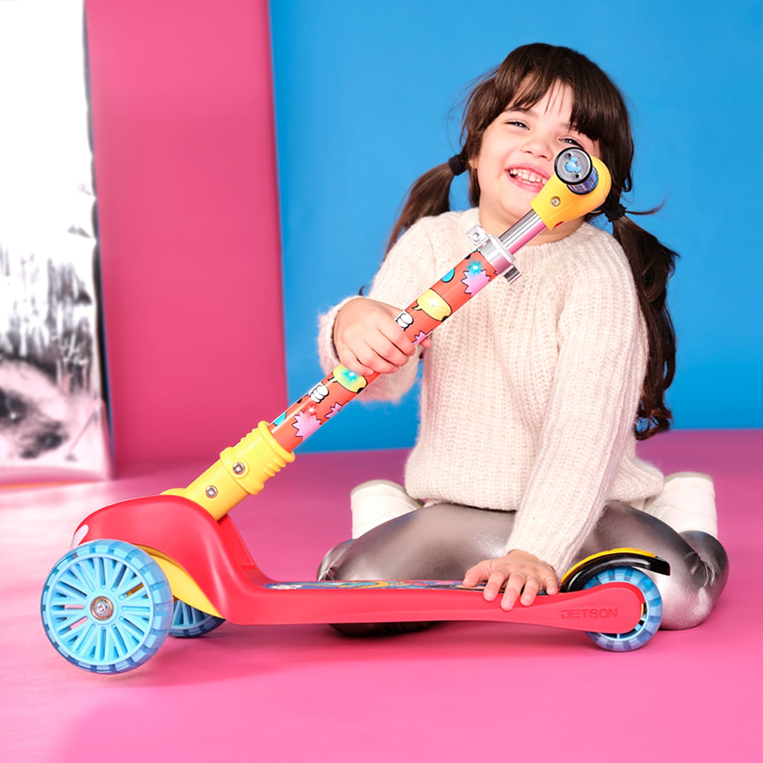 Foto 7 pulgar | Patinete Infantil Jetson Disney Mickey™ De 3 Ruedas Con Luces Led - Venta Internacional.