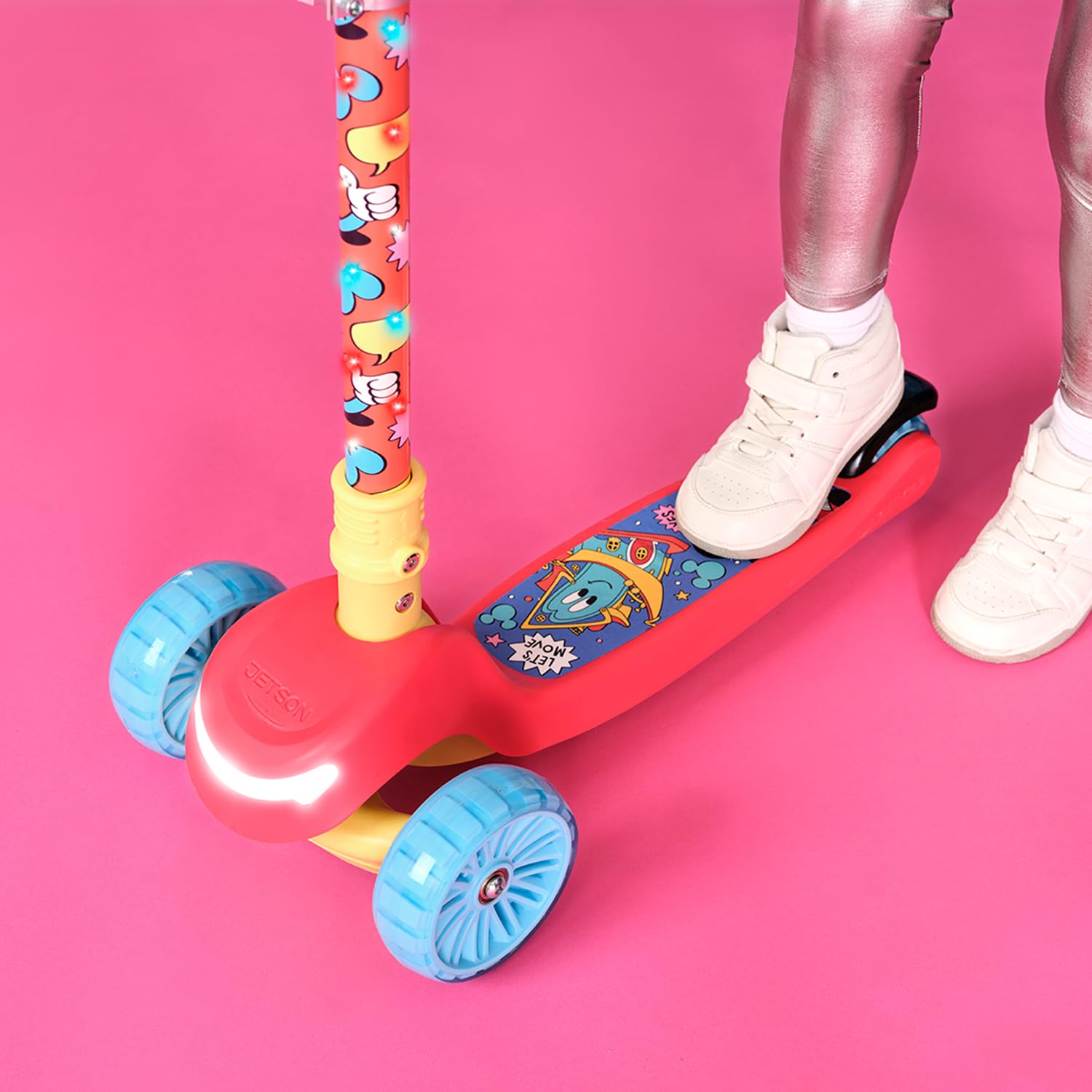 Foto 8 pulgar | Patinete Infantil Jetson Disney Mickey™ De 3 Ruedas Con Luces Led - Venta Internacional.