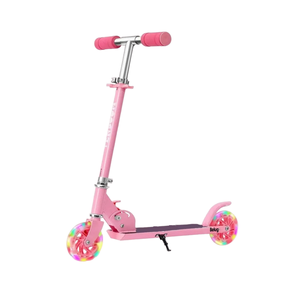 Foto 1 | Monopatín Plegable Con Luces Para Niñas Belug Rosa