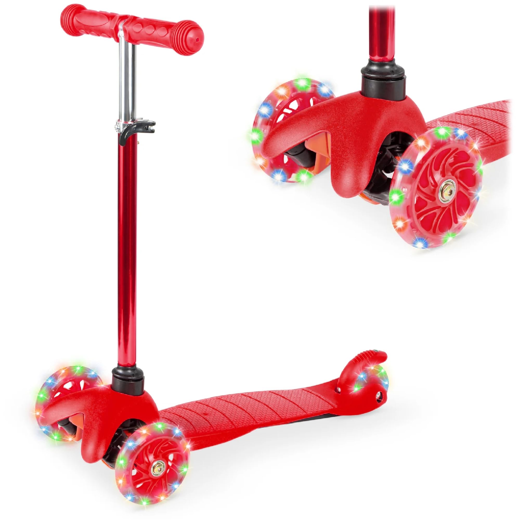 Foto 2 pulgar | Kick Scooter Best Choice Products Para Niños Con Ruedas Iluminadas, Color Rojo - Venta Internacional.