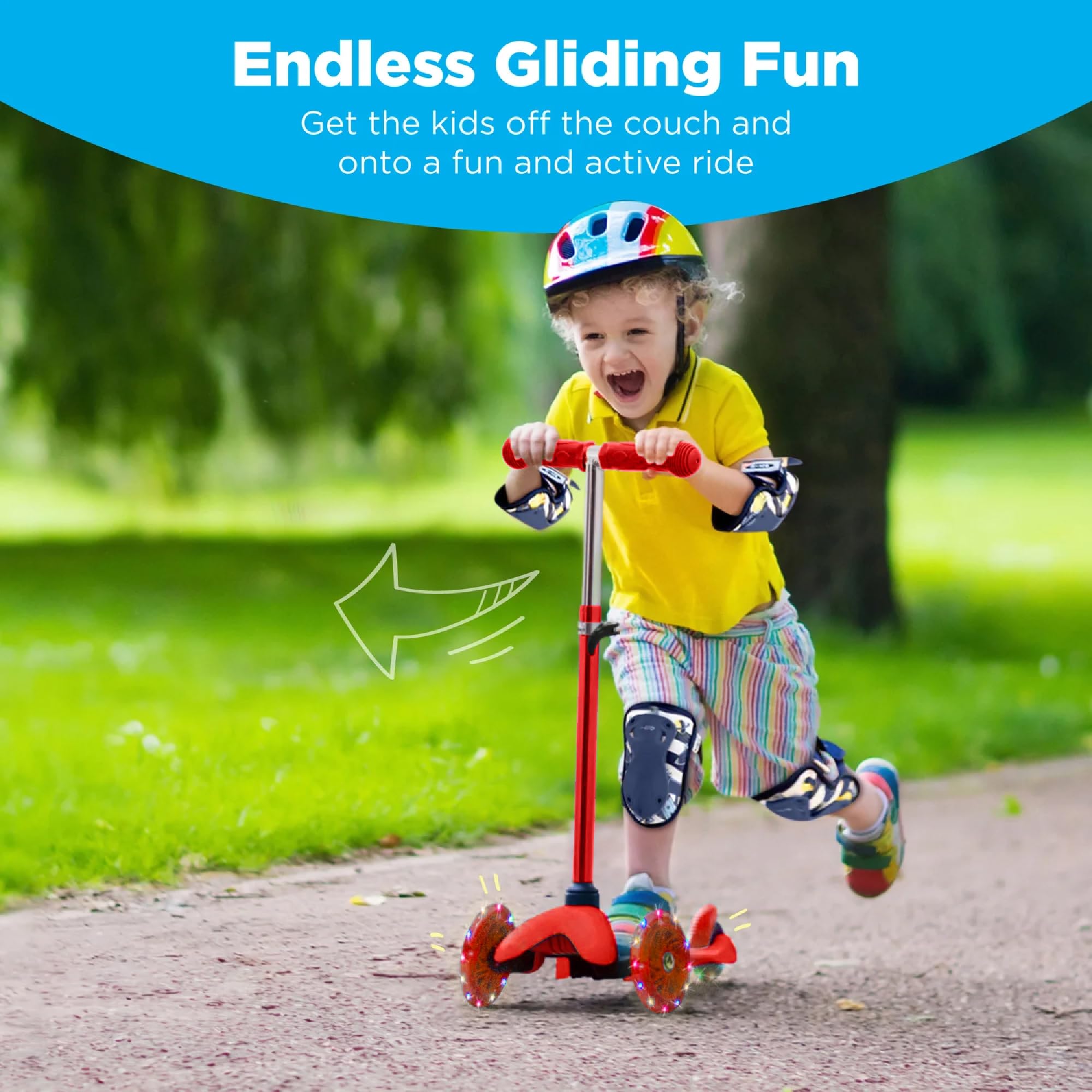 Foto 4 pulgar | Kick Scooter Best Choice Products Para Niños Con Ruedas Iluminadas, Color Rojo - Venta Internacional.