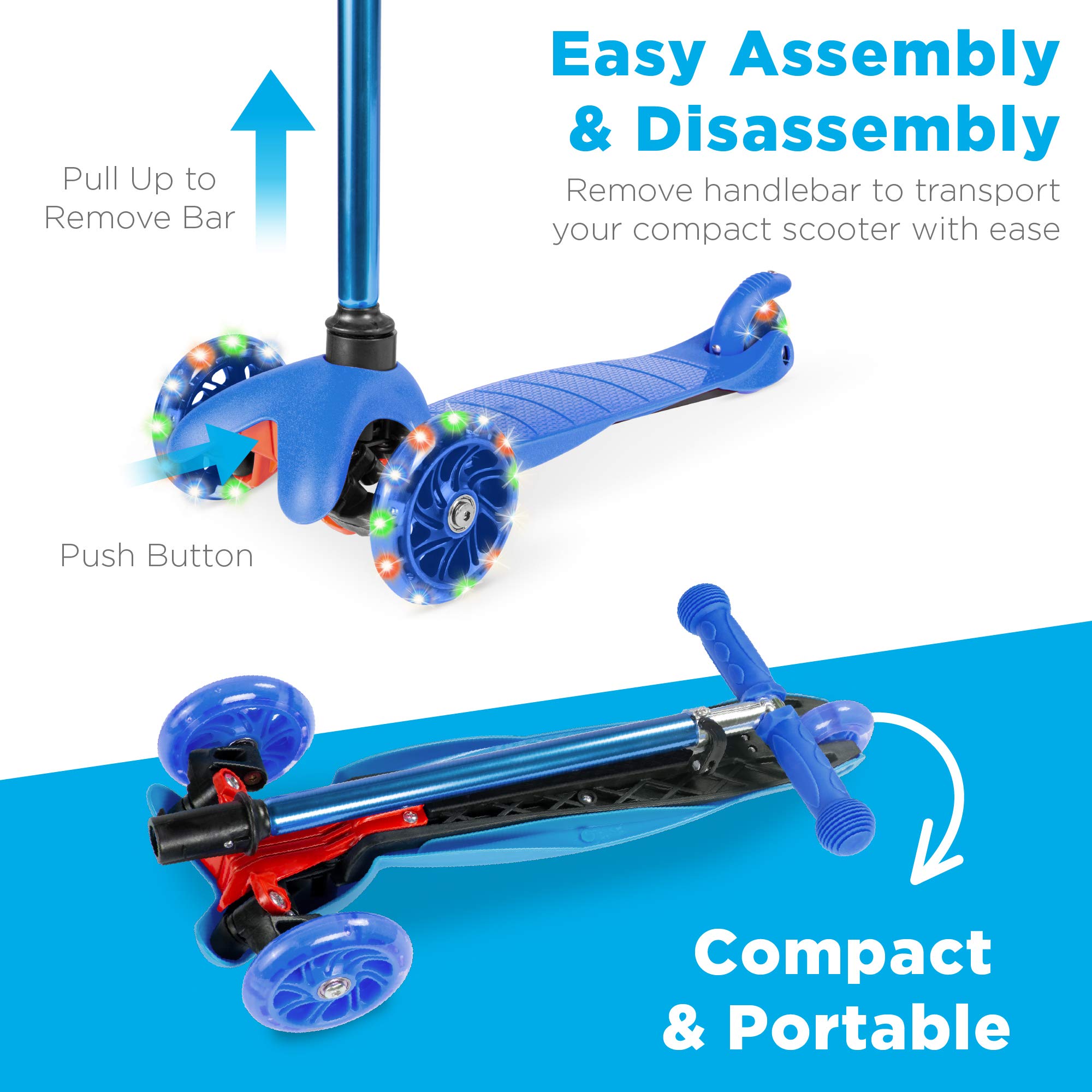 Foto 6 pulgar | Kick Scooter Best Choice Products Para Niños Con Ruedas Iluminadas - Venta Internacional.