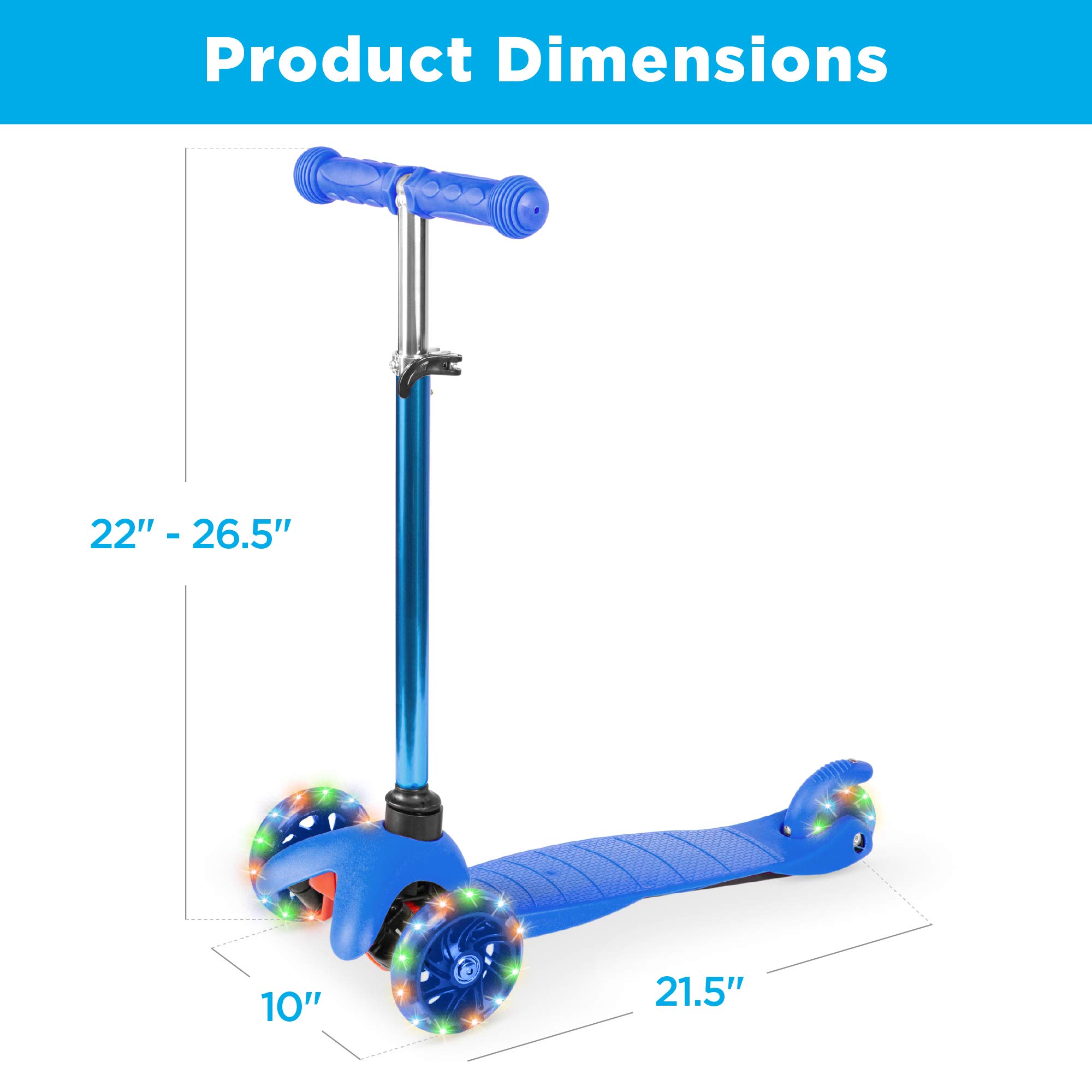 Foto 8 pulgar | Kick Scooter Best Choice Products Para Niños Con Ruedas Iluminadas - Venta Internacional.