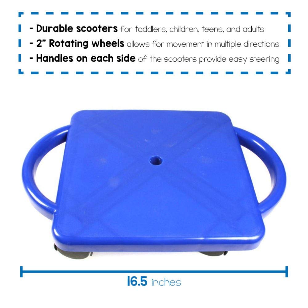 Foto 3 pulgar | Tabla De Patinete Hand2mind Azul Para Interiores Con Asas Para Niños - Venta Internacional.