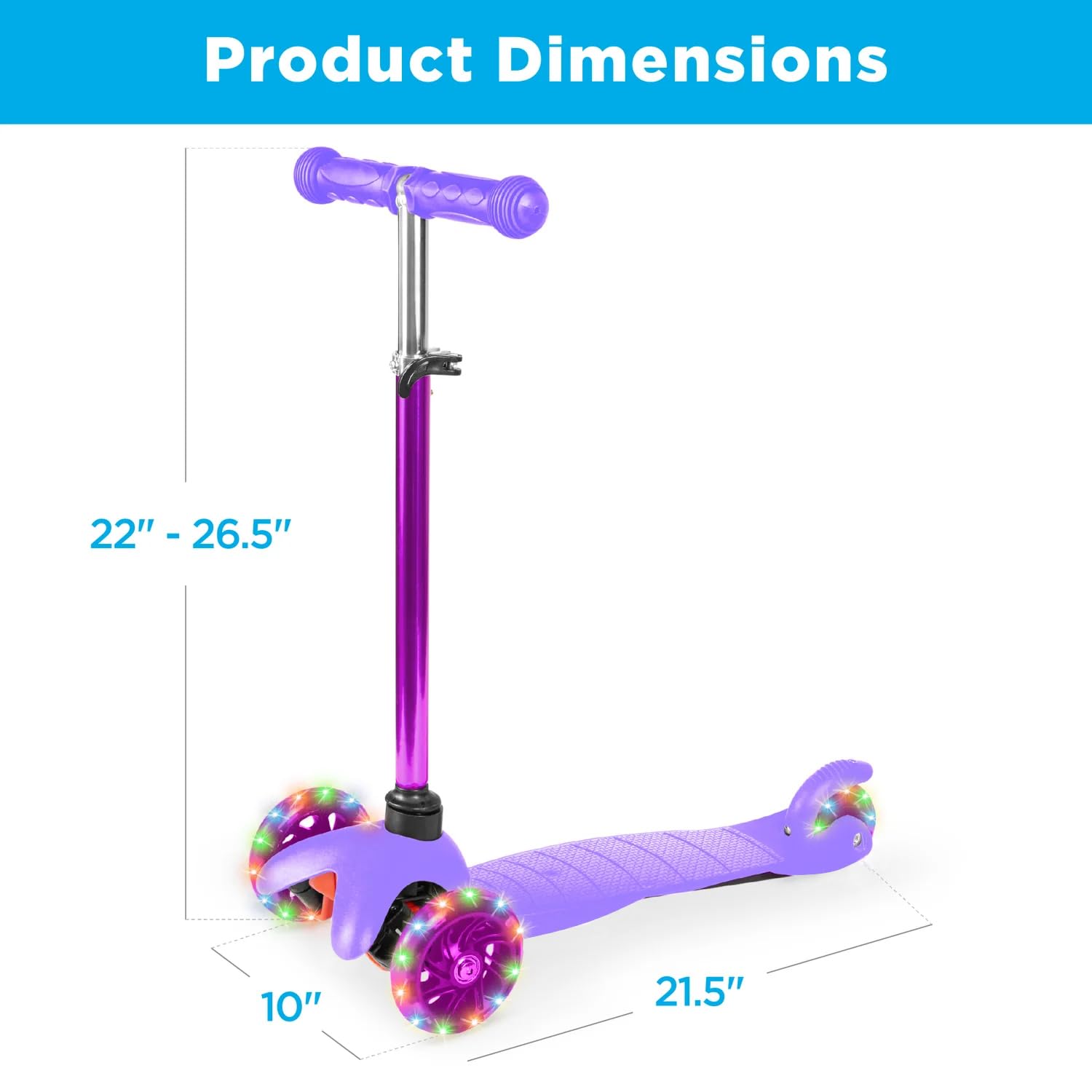 Foto 8 pulgar | Kick Scooter Best Choice Products Para Niños Con Ruedas Iluminadas - Venta Internacional.