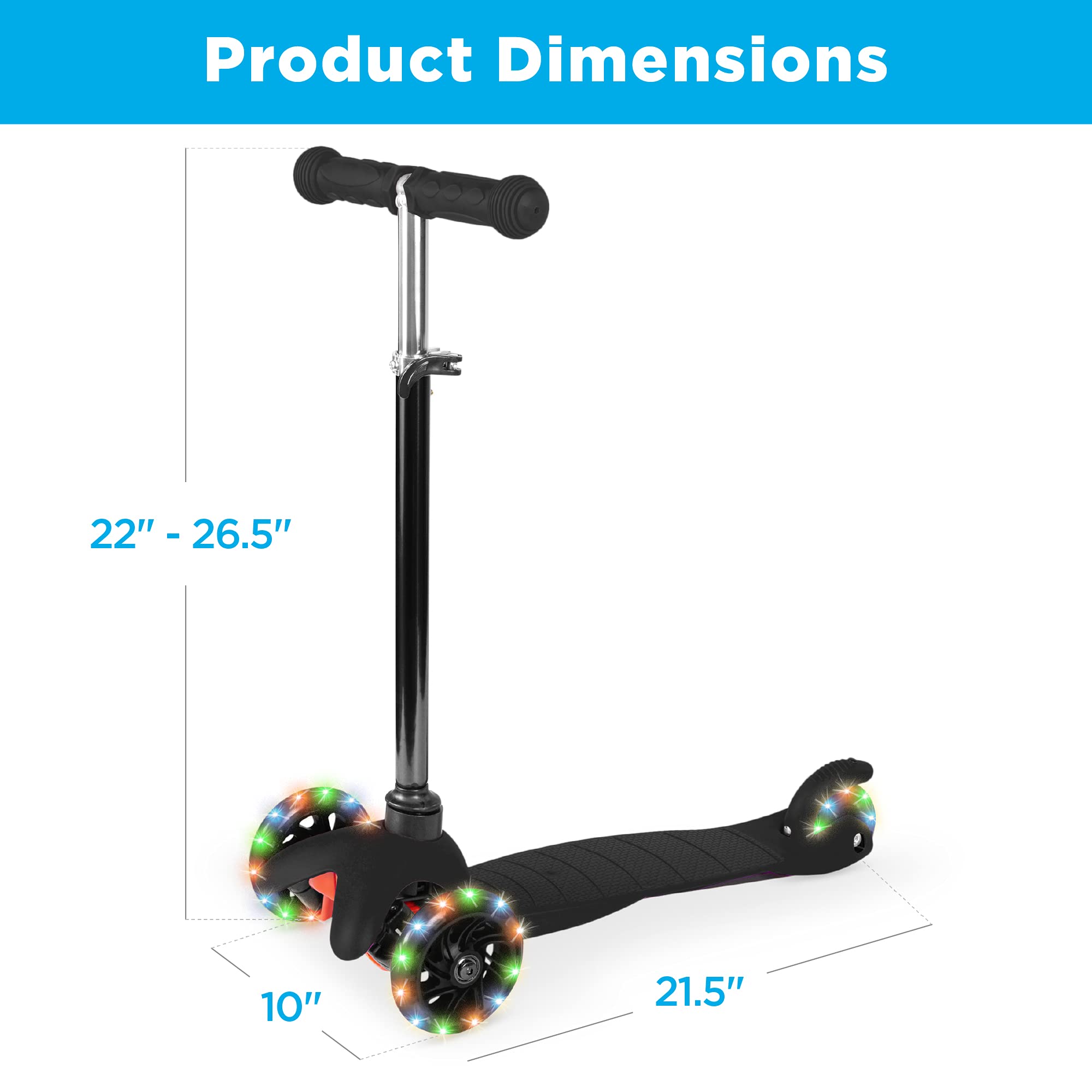 Foto 8 pulgar | Kick Scooter Best Choice Products Para Niños Con Ruedas Iluminadas - Venta Internacional.