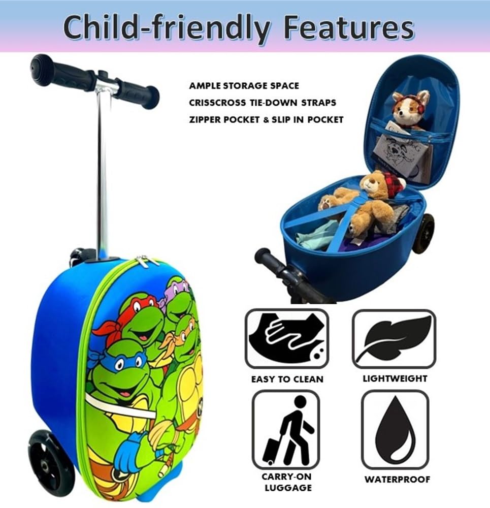 Foto 6 pulgar | Maleta Ride-on Scooter Fast Forward Con Licencia Para Niños De 18 Pulgadas - Venta Internacional.