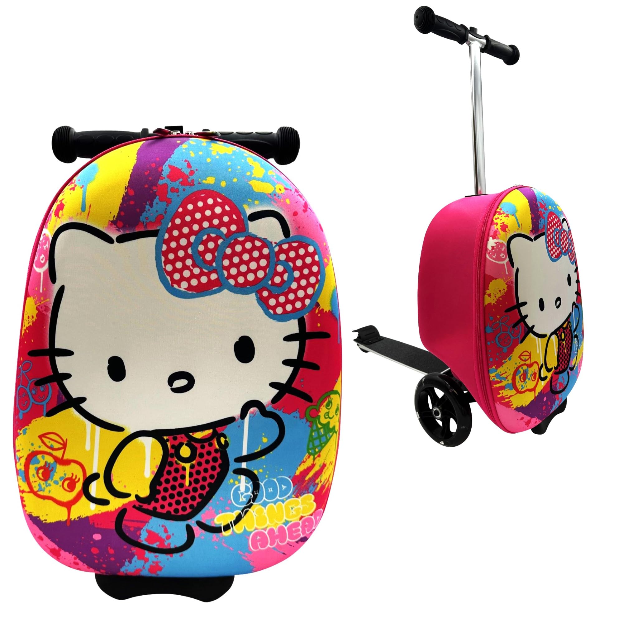 Maleta Ride-on Scooter Fast Forward Con Licencia Para Niños De 18 Años - Venta Internacional.