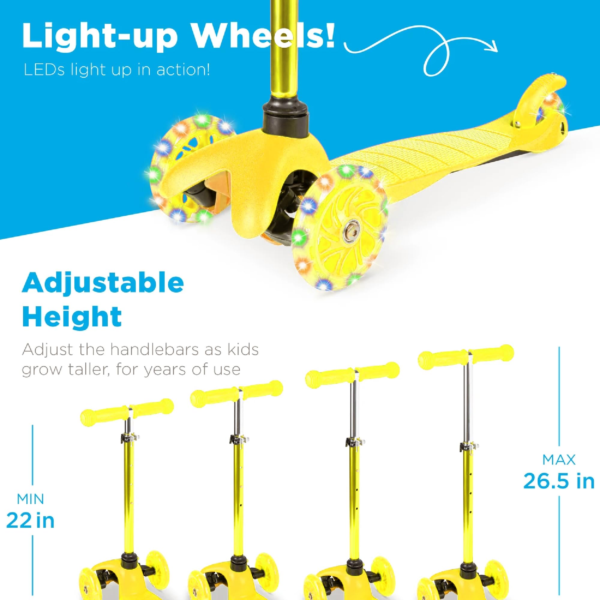 Foto 2 | Kick Scooter Best Choice Products Para Niños Con Ruedas Iluminadas - Venta Internacional.